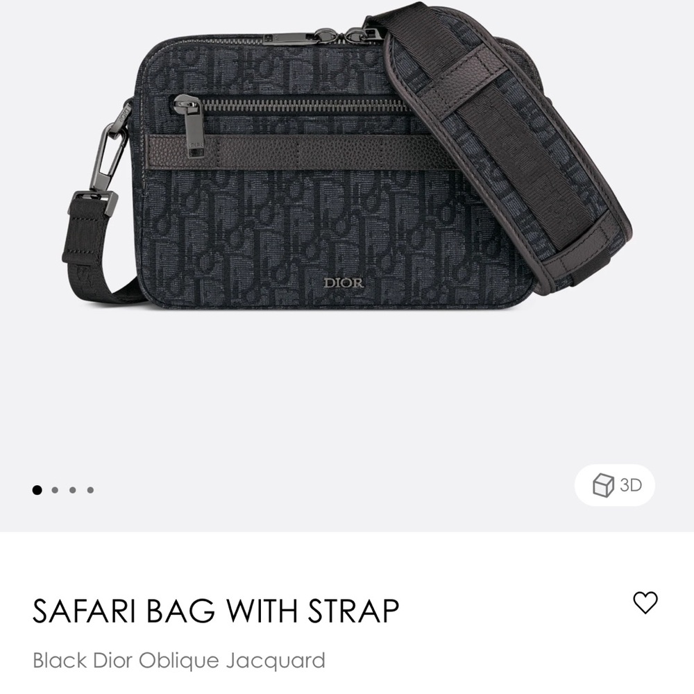 Dior Men's Black Belt Bag